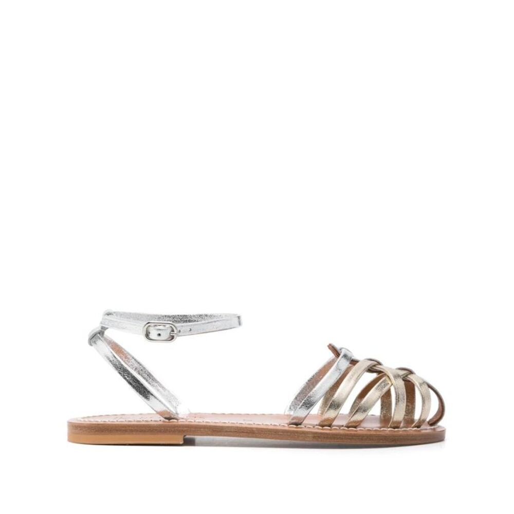 Kjacques Women Cyrenia Two-Tone Metallic Sandals